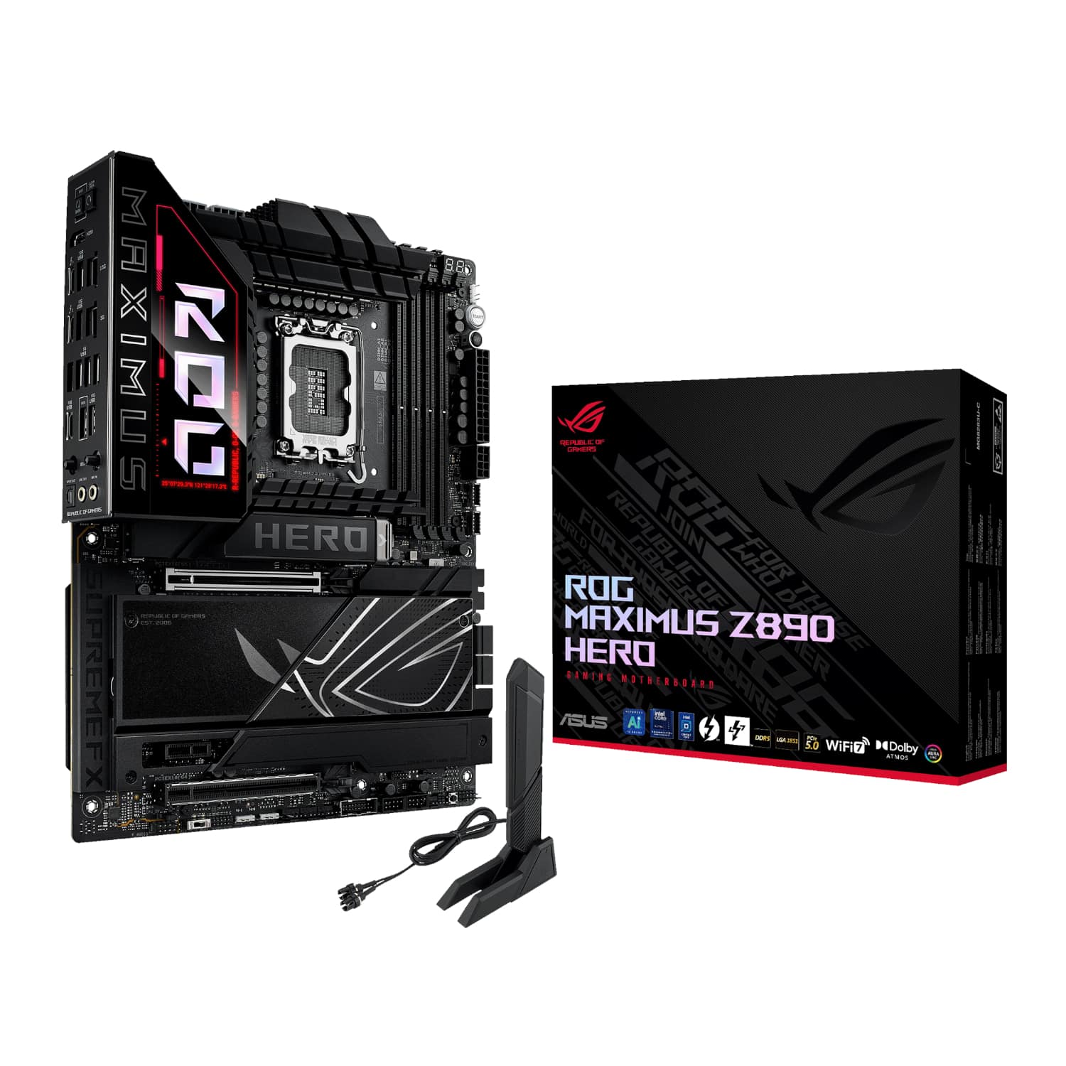 ROGMAXIMUSZ890HERO_Asus-ROG-Maximus-Z890-Hero-Intel-LGA1851-ATX-Gaming-Motherboard-Black_wr_01