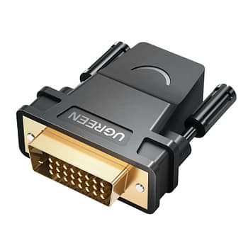 UGREEN 20124-20124 Dvi (24+1) Male to HDMI Female Adapter - Black