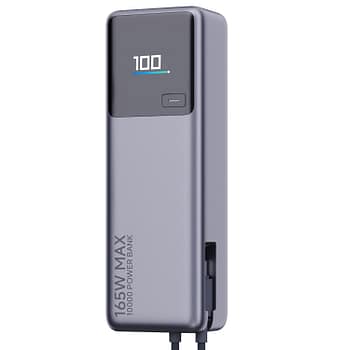 Xiaomi 165w Power Bank 10000mah (Integrated Cable)-silver
