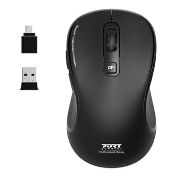 Port Connect Essential Bluetooth Wireless Rechargeable Mouse