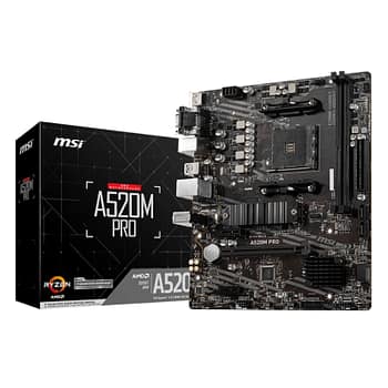 MSI A520m-pro AMD Am4 Matx Gaming Motherboard