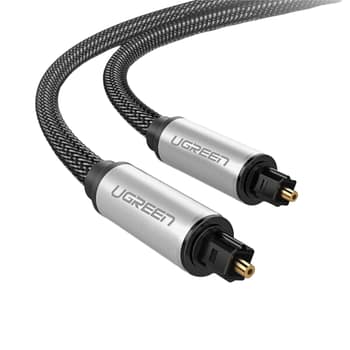 UGREEN Av108 Male to Male Toslink Optical Audio Cable 2m–grey