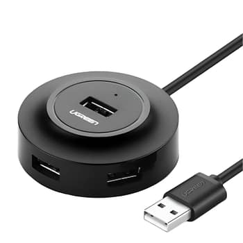 UGREEN 4-in 1 USB 2.0 Hub (20777) - Black