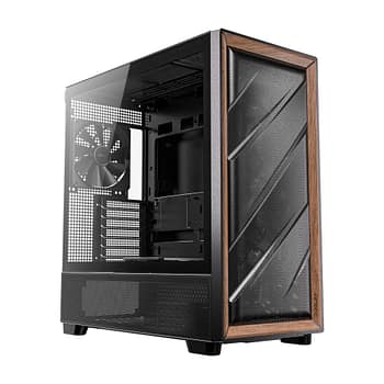 Antec Flux ATX Wood Mid Tower Gaming Chassis – Black