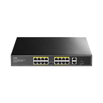 Cudy 16-port Unmanaged PoE+ Switch - Rack Mount