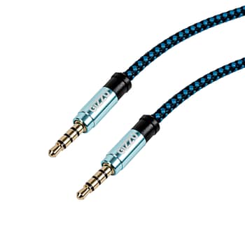 Gizzu 3.5mm Aux Cable 1.5m - Black/blue