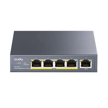 Cudy 5-port Gigabit PoE+ Unmanaged Switch