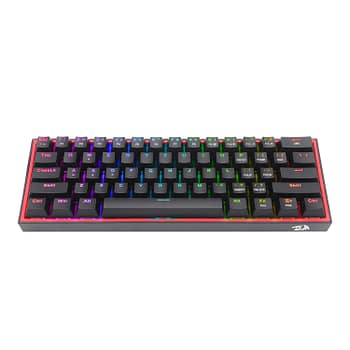 Redragon K617 Fizz 60% Wired RGB Gaming Keyboard - Black