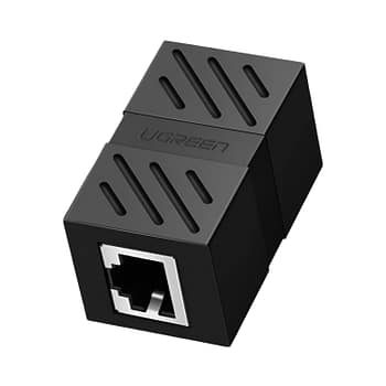 UGREEN Rj45 1gbps Ethernet Cable Extender Adapter - Black