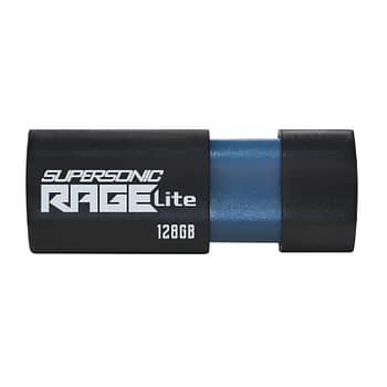 Patriot Rage Lite 128gb Usb3.2 Flash Drive - Black