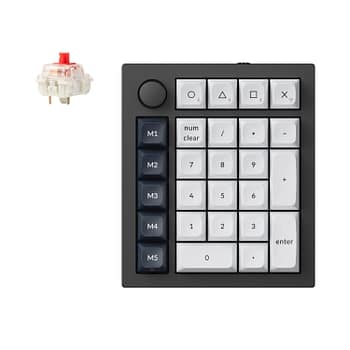 Keychron Q0 Max Qmk Gateron Jupiter Red RGB Wireless Custom Number Pad Carbon Black