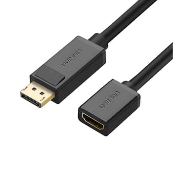UGREEN Displayport to HDMI Adapter – 1080p@60hz, Male to Female Converter