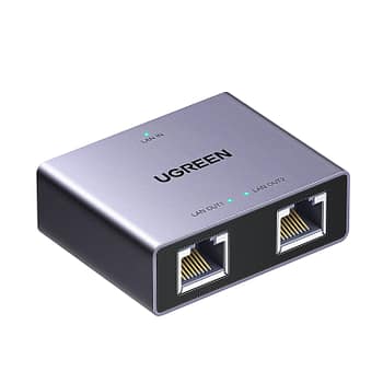 UGREEN 1-to-2 Gigabit Ethernet Splitter, 1000mbps Lan Network Adapter