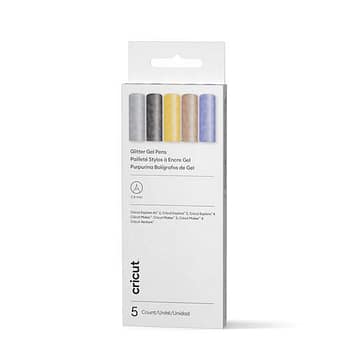 Cricut Glitter Gel Pen 0.8 Mm, Basics Sampler (5 Ct)
