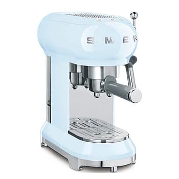 Smeg 50's Style Espresso Manual Coffee Machine Slim | Pastel Blue